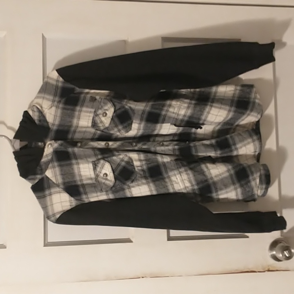 Harley-Davidson flannel with hood